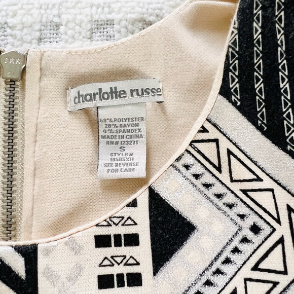 NWOT Charlotte Russe Small Tribal Print Bodycon Dress - Picture 12 of 13